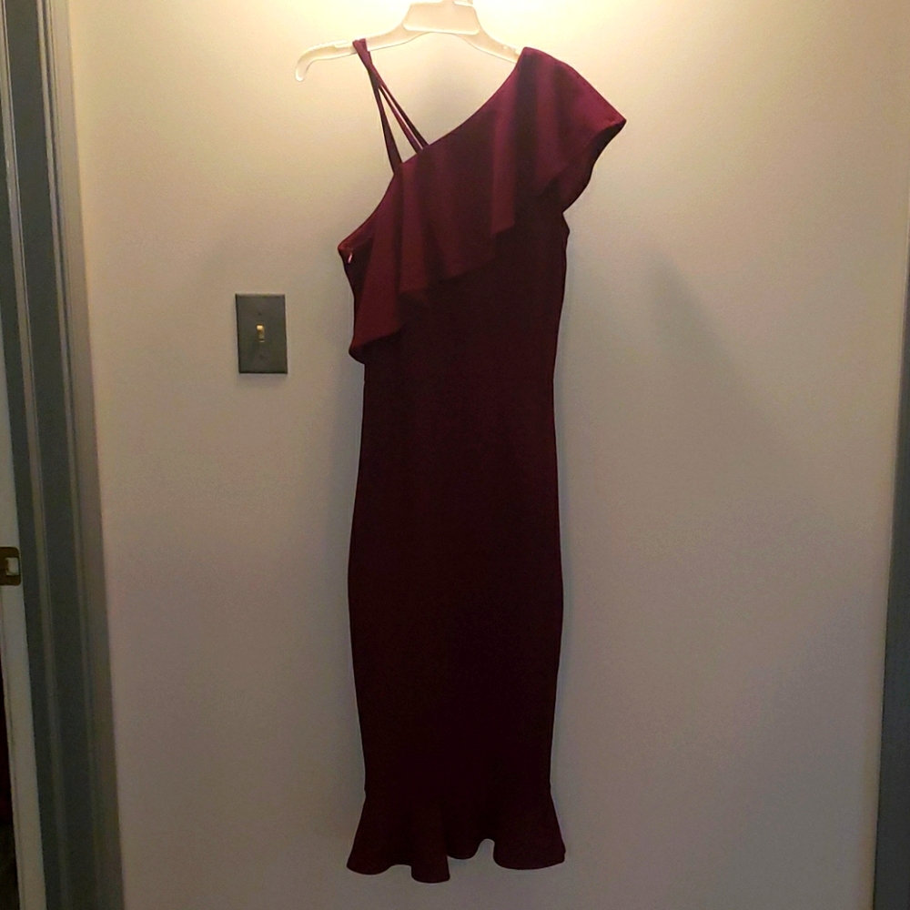 Off shoulder midi dress